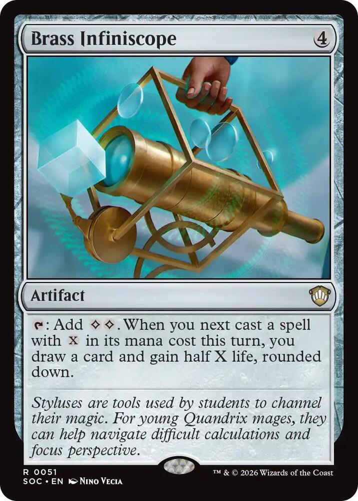 Brass Infiniscope (51) [Secrets of Strixhaven Commander]