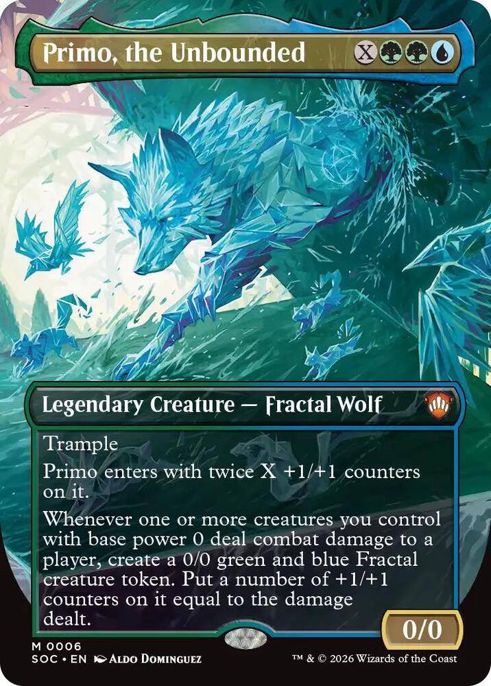 Primo, the Unbounded (Borderless) (6) [Secrets of Strixhaven Commander]