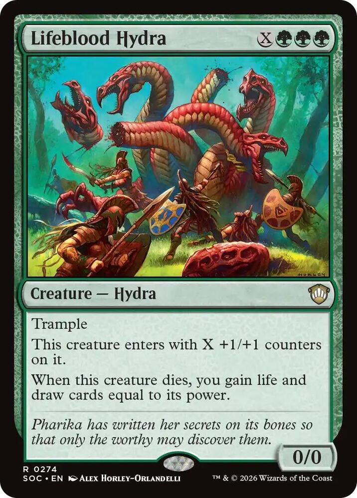 Lifeblood Hydra (274) [Secrets of Strixhaven Commander]
