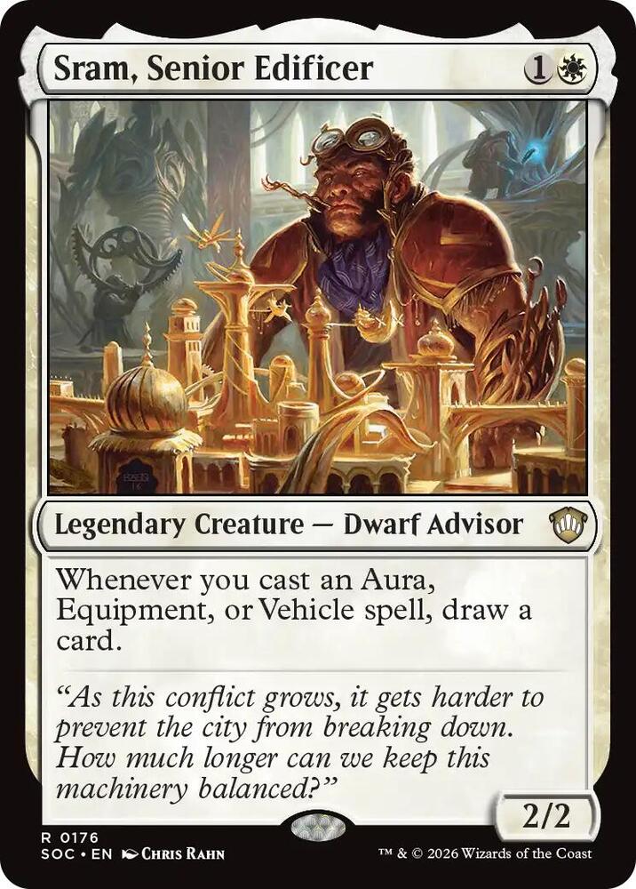 Sram, Senior Edificer (176) [Secrets of Strixhaven Commander]