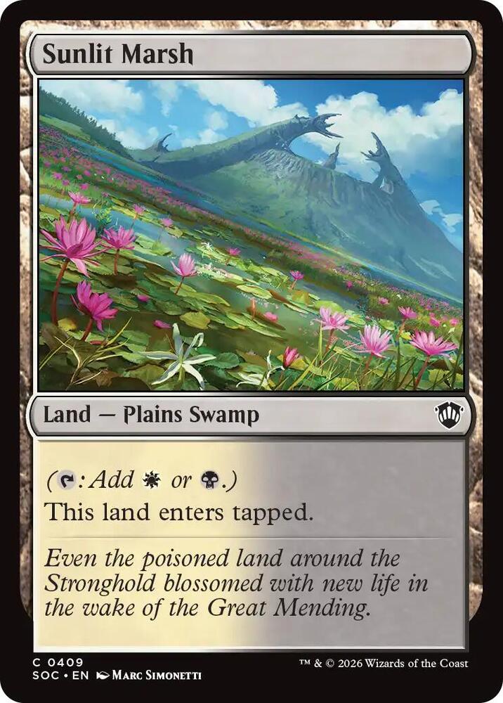 Sunlit Marsh (409) [Secrets of Strixhaven Commander]