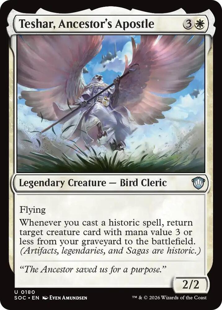 Teshar, Ancestor's Apostle (180) [Secrets of Strixhaven Commander]