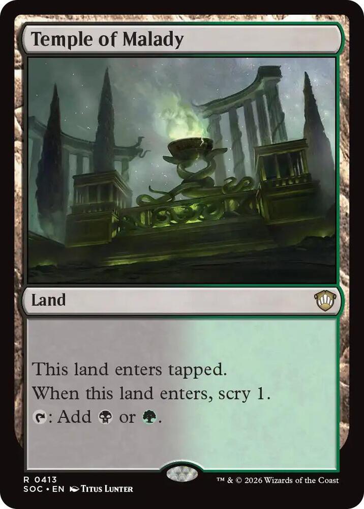 Temple of Malady (413) [Secrets of Strixhaven Commander]