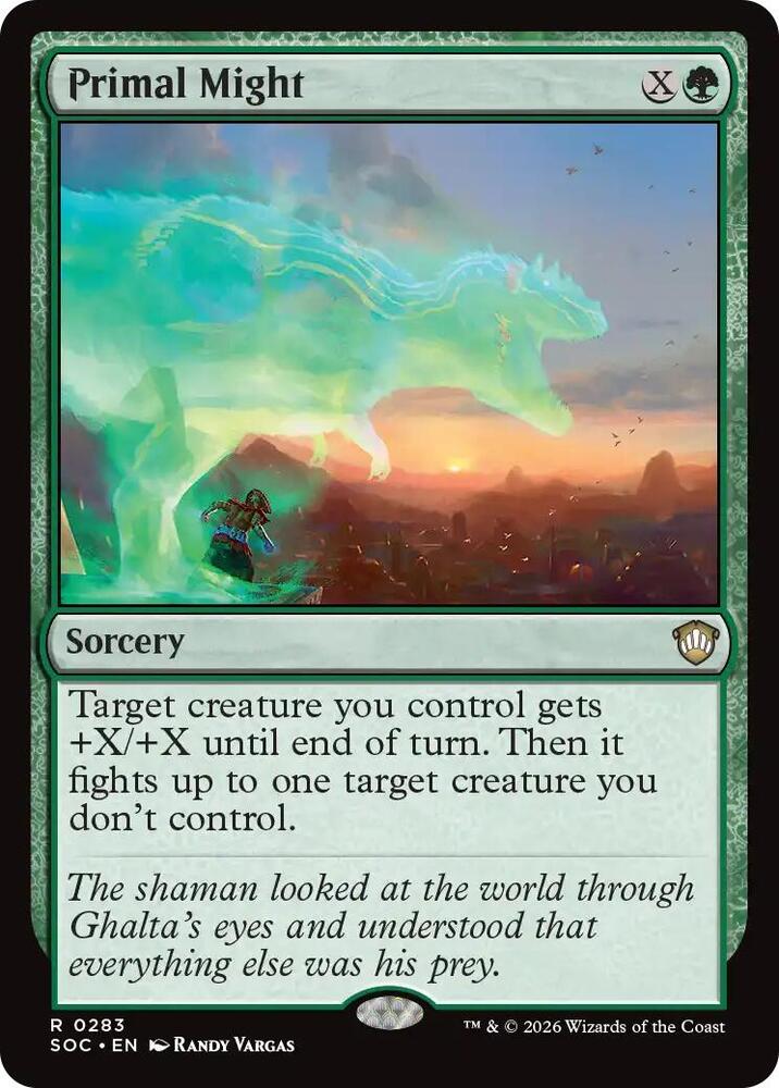 Primal Might (283) [Secrets of Strixhaven Commander]