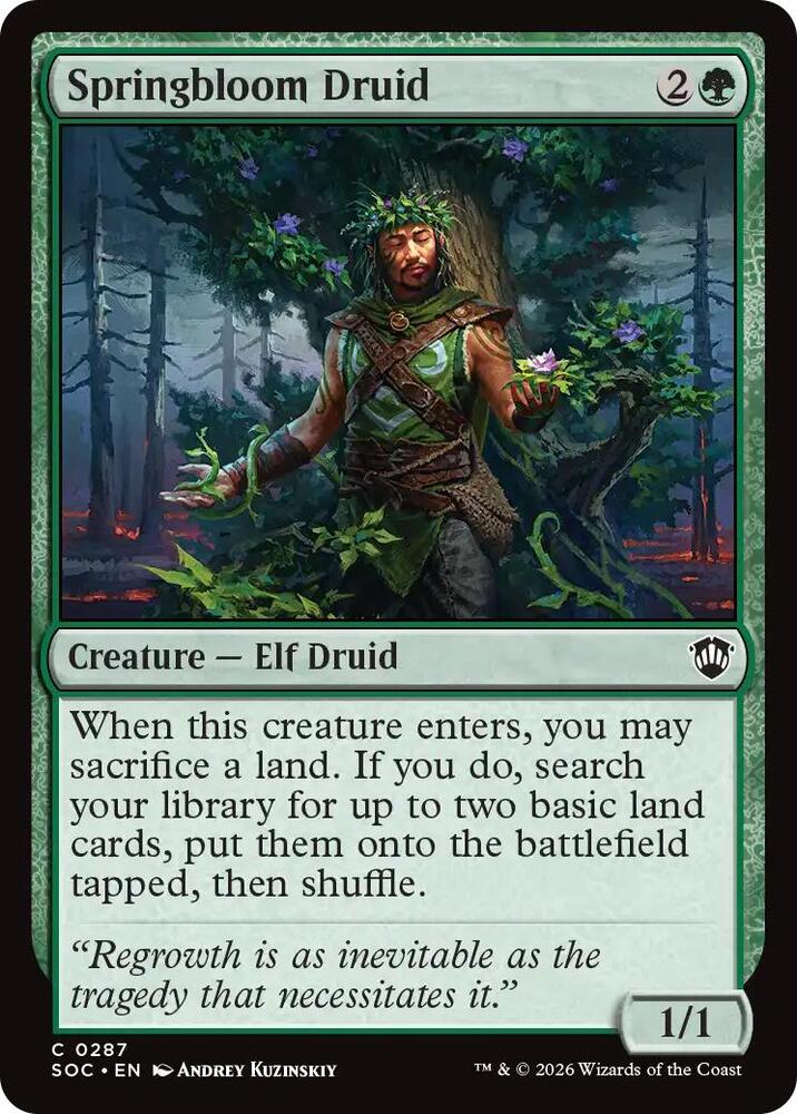 Springbloom Druid (287) [Secrets of Strixhaven Commander]