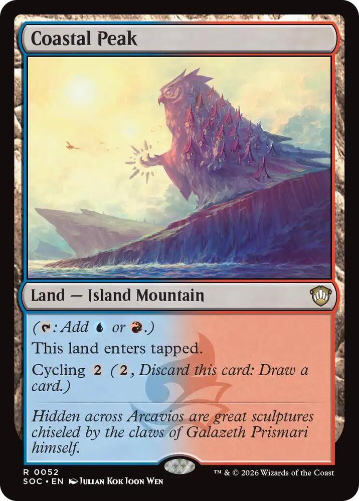 Coastal Peak (52) [Secrets of Strixhaven Commander]