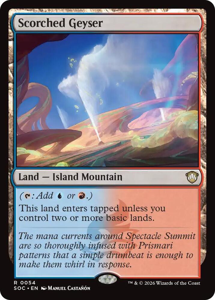 Scorched Geyser (54) [Secrets of Strixhaven Commander]