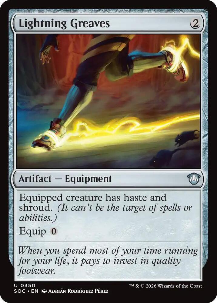 Lightning Greaves (350) [Secrets of Strixhaven Commander]