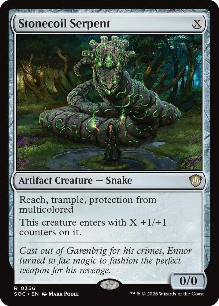 Stonecoil Serpent (356) [Secrets of Strixhaven Commander]