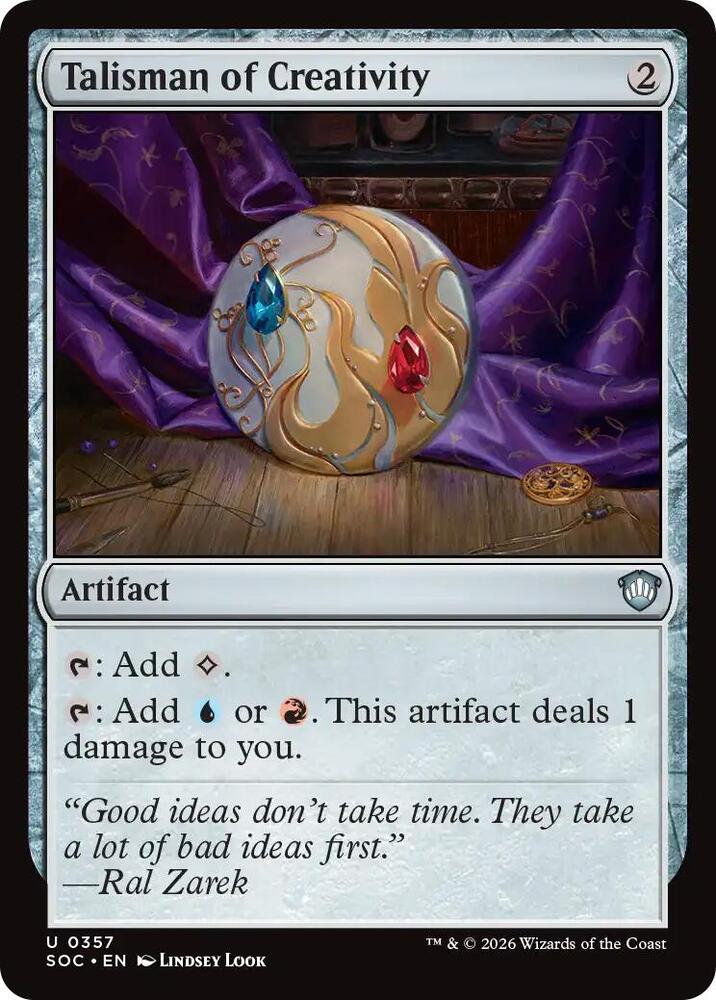 Talisman of Creativity (357) [Secrets of Strixhaven Commander]
