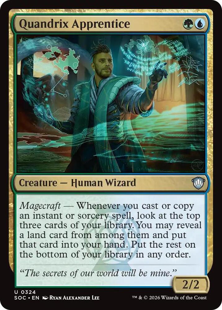 Quandrix Apprentice (324) [Secrets of Strixhaven Commander]