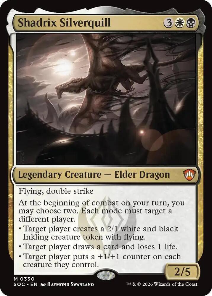 Shadrix Silverquill (330) [Secrets of Strixhaven Commander]