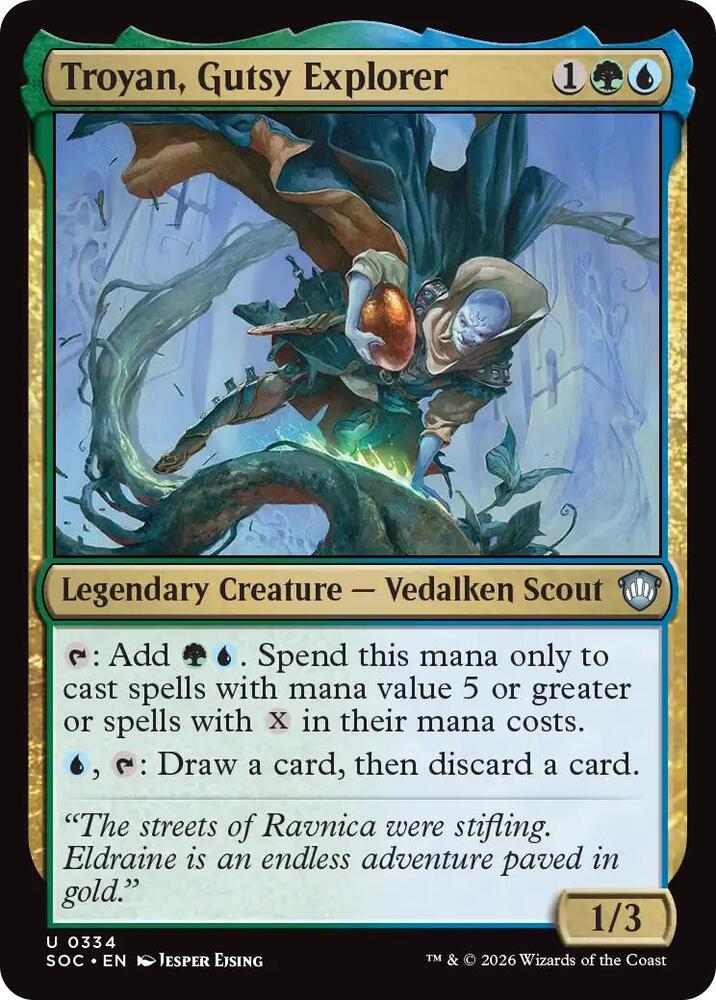 Troyan, Gutsy Explorer (334) [Secrets of Strixhaven Commander]