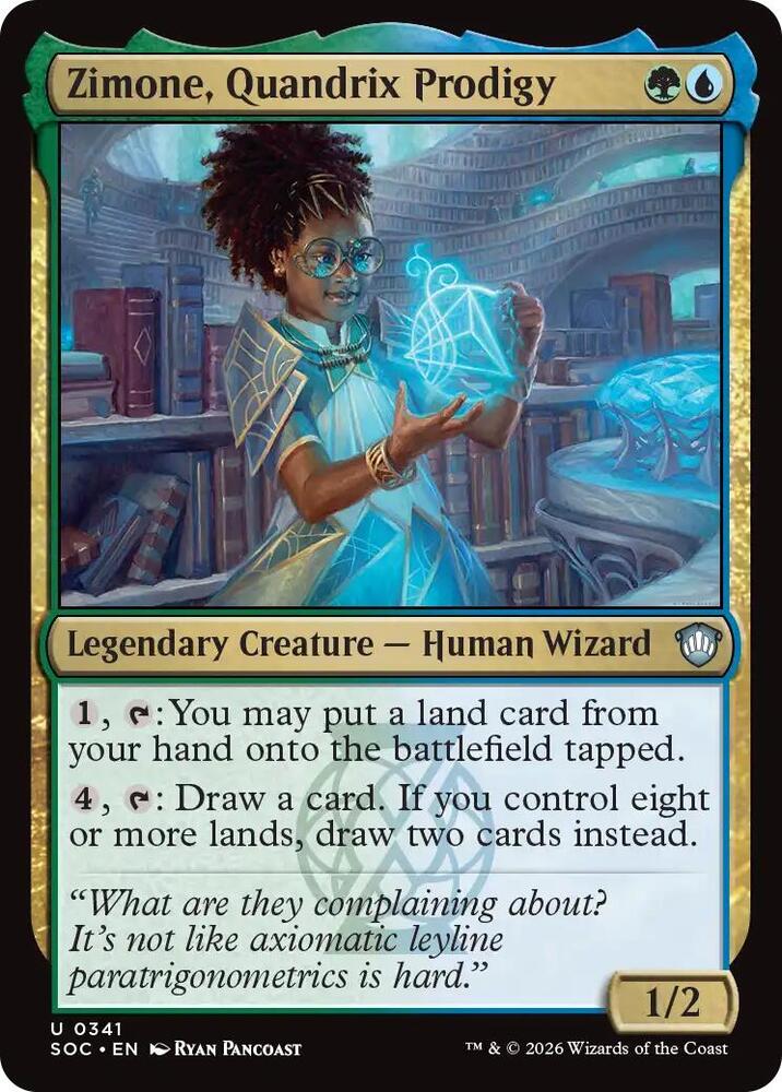Zimone, Quandrix Prodigy (341) [Secrets of Strixhaven Commander]