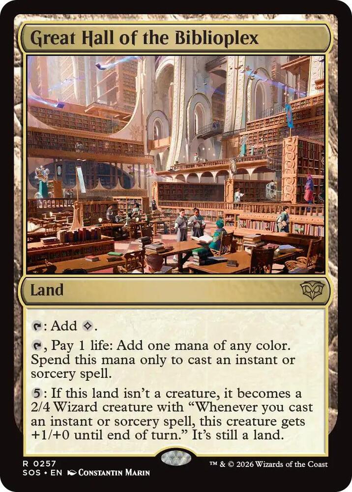 Great Hall of the Biblioplex (257) [Secrets of Strixhaven]