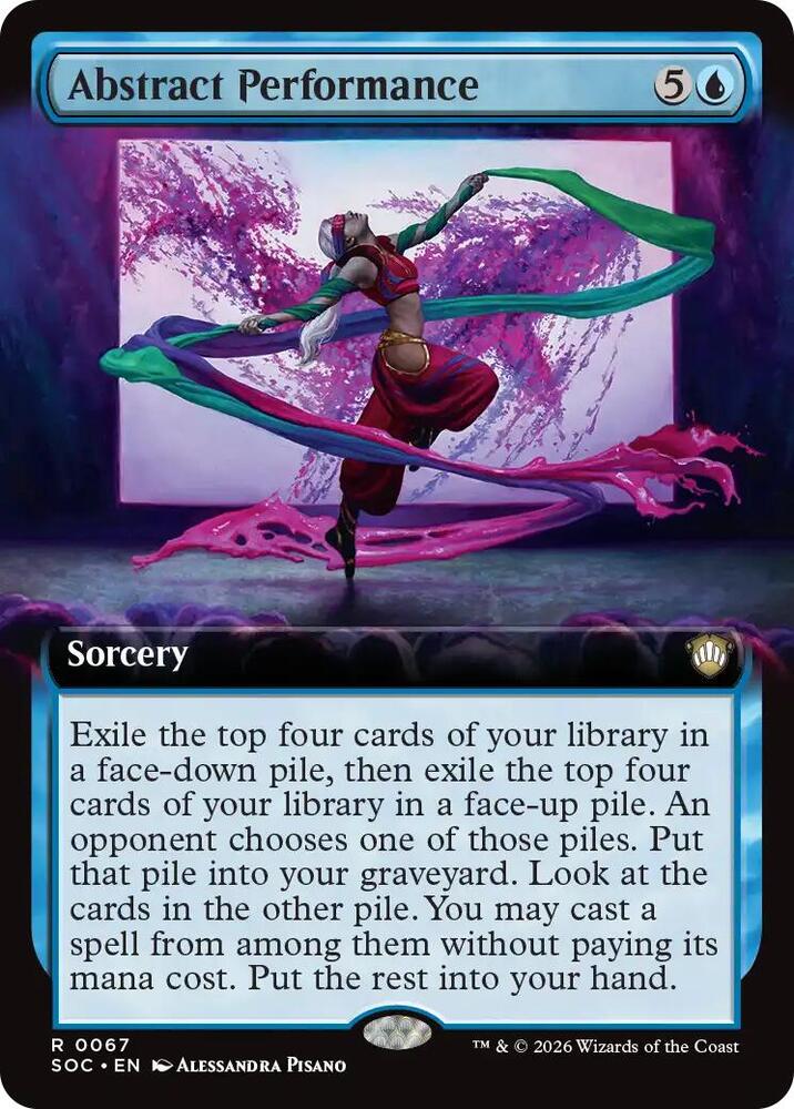Abstract Performance (Extended Art) (67) [Secrets of Strixhaven Commander]
