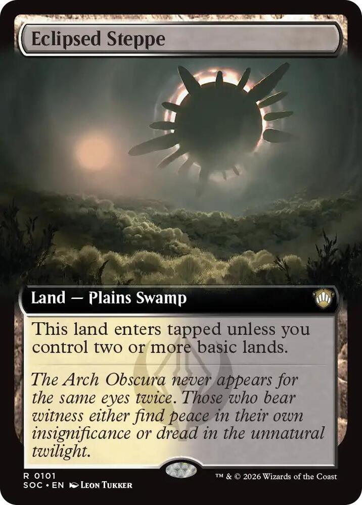 Eclipsed Steppe (Extended Art) (101) [Secrets of Strixhaven Commander]