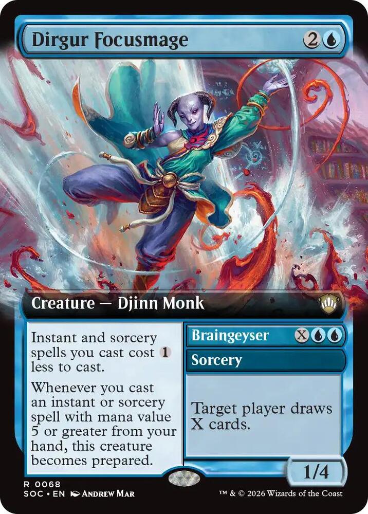 Dirgur Focusmage (Extended Art) (68) [Secrets of Strixhaven Commander]