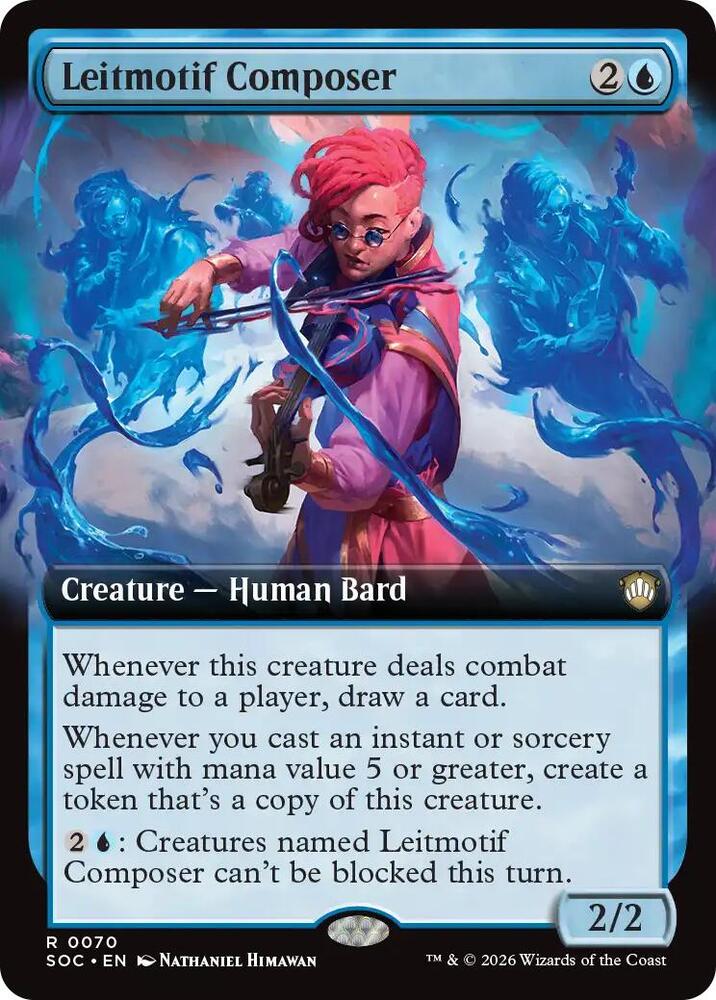 Leitmotif Composer (Extended Art) (70) [Secrets of Strixhaven Commander]