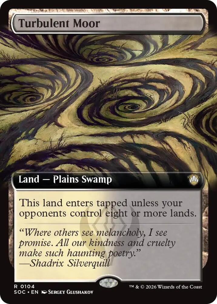 Turbulent Moor (Extended Art) (104) [Secrets of Strixhaven Commander]