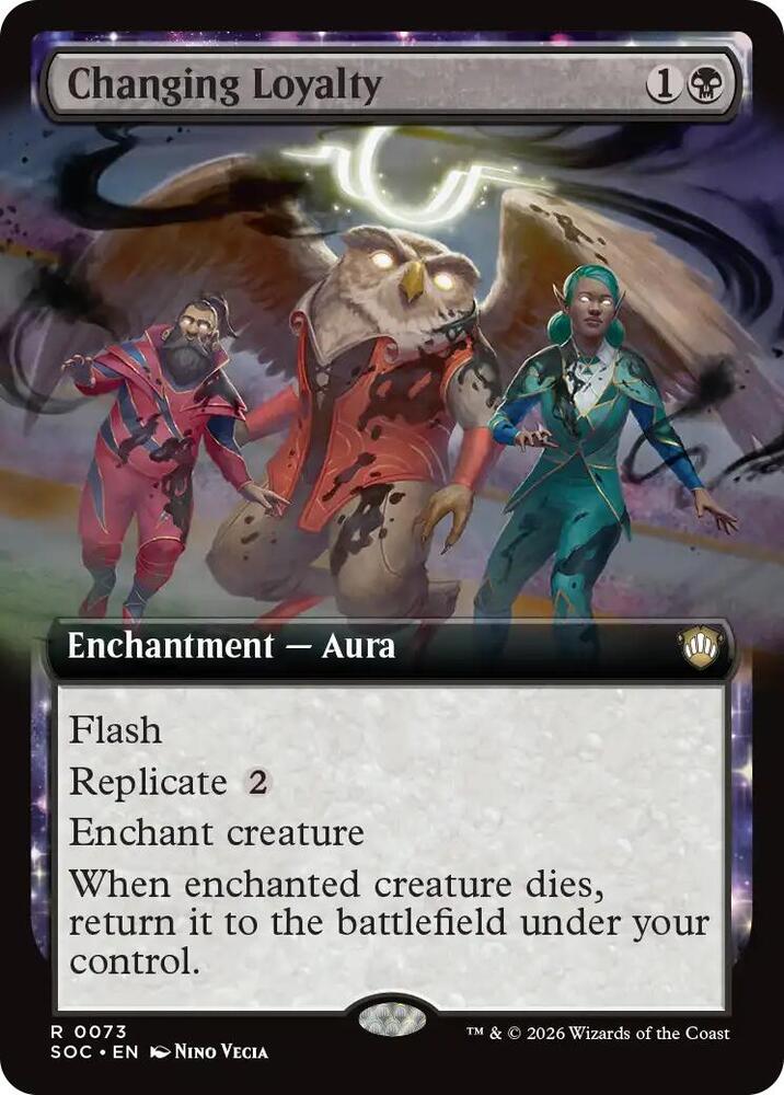 Changing Loyalty (Extended Art) (73) [Secrets of Strixhaven Commander]