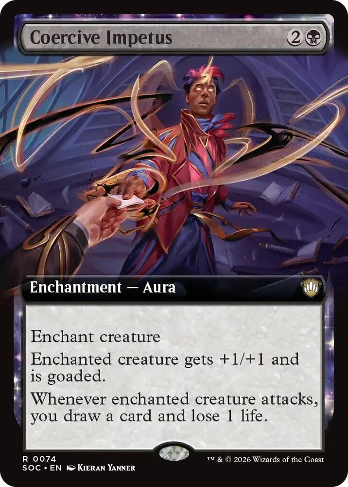 Coercive Impetus (Extended Art) (74) [Secrets of Strixhaven Commander]