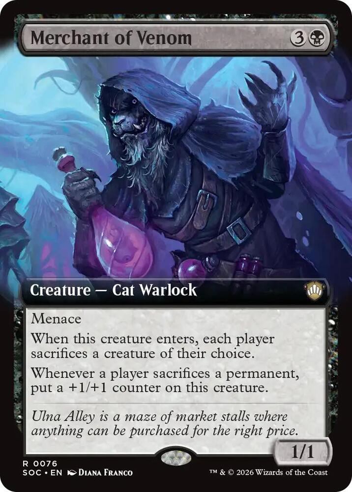Merchant of Venom (Extended Art) (76) [Secrets of Strixhaven Commander]
