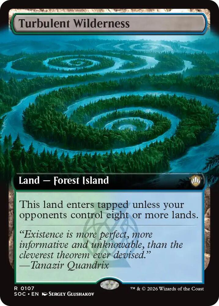Turbulent Wilderness (Extended Art) (107) [Secrets of Strixhaven Commander]