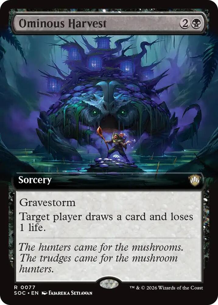 Ominous Harvest (Extended Art) (77) [Secrets of Strixhaven Commander]