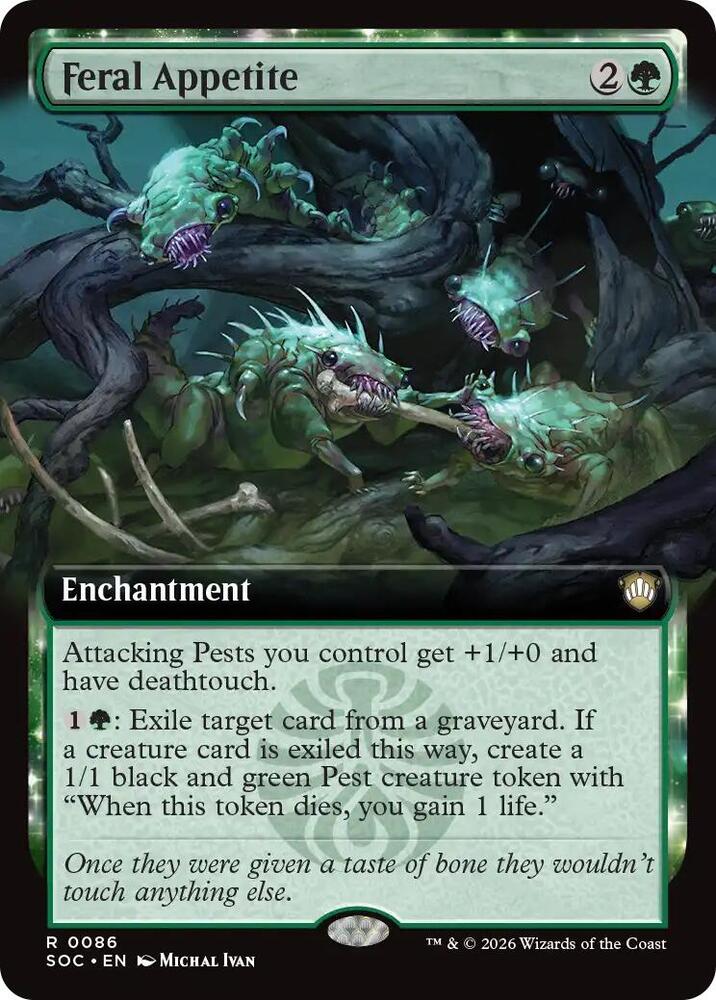 Feral Appetite (Extended Art) (86) [Secrets of Strixhaven Commander]