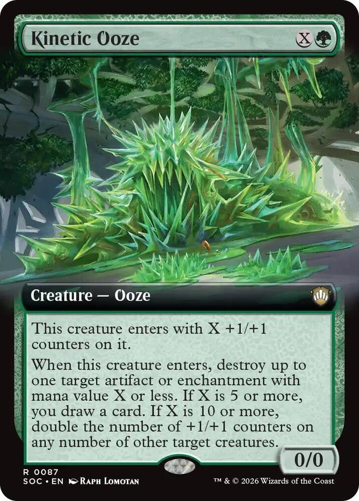 Kinetic Ooze (Extended Art) (87) [Secrets of Strixhaven Commander]