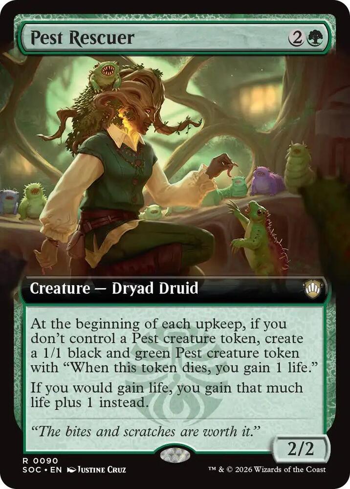 Pest Rescuer (Extended Art) (90) [Secrets of Strixhaven Commander]