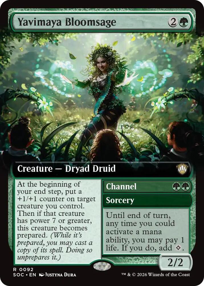 Yavimaya Bloomsage (Extended Art) (92) [Secrets of Strixhaven Commander]