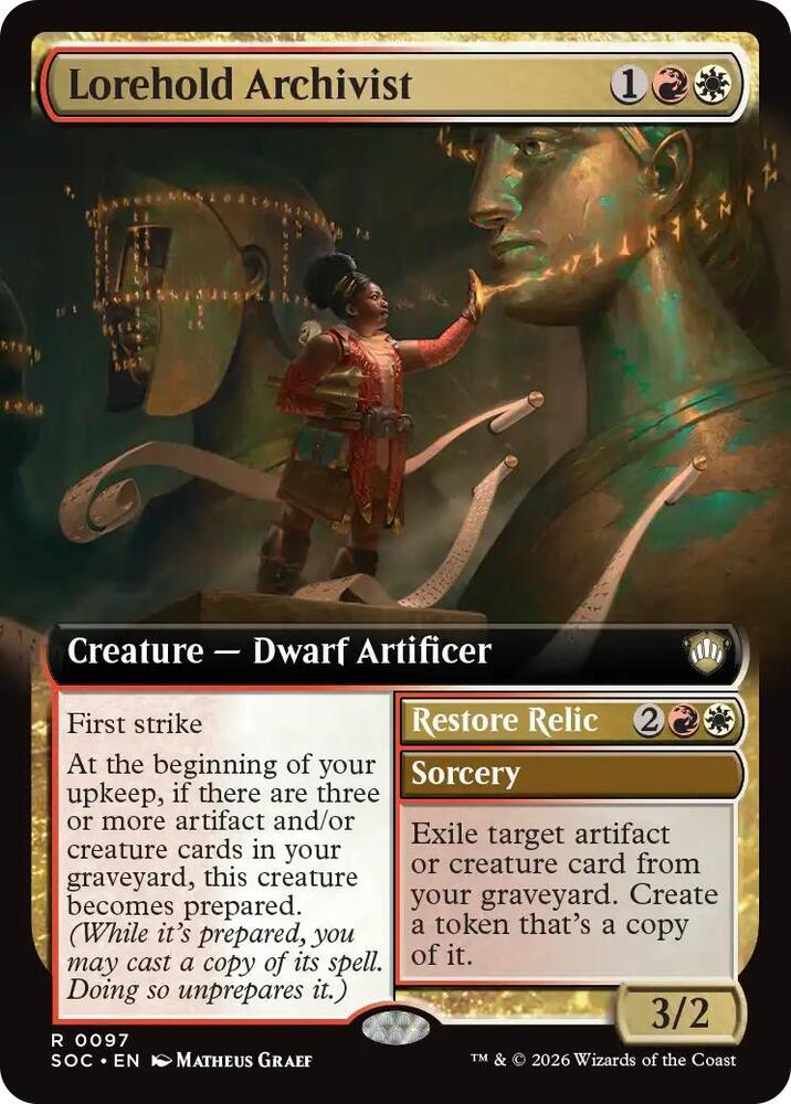 Lorehold Archivist (Extended Art) (97) [Secrets of Strixhaven Commander]