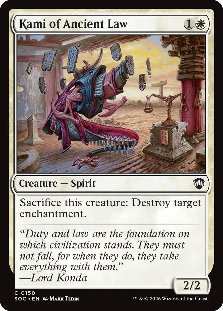 Kami of Ancient Law (150) [Secrets of Strixhaven Commander]