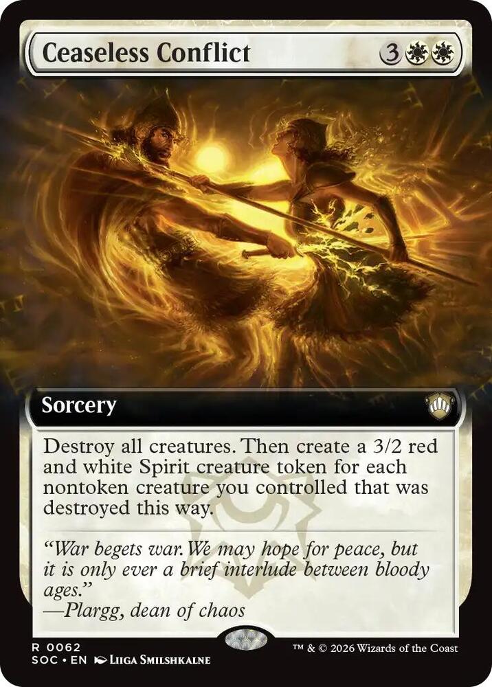 Ceaseless Conflict (Extended Art) (62) [Secrets of Strixhaven Commander]