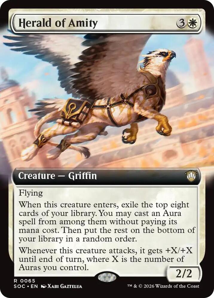 Herald of Amity (Extended Art) (65) [Secrets of Strixhaven Commander]