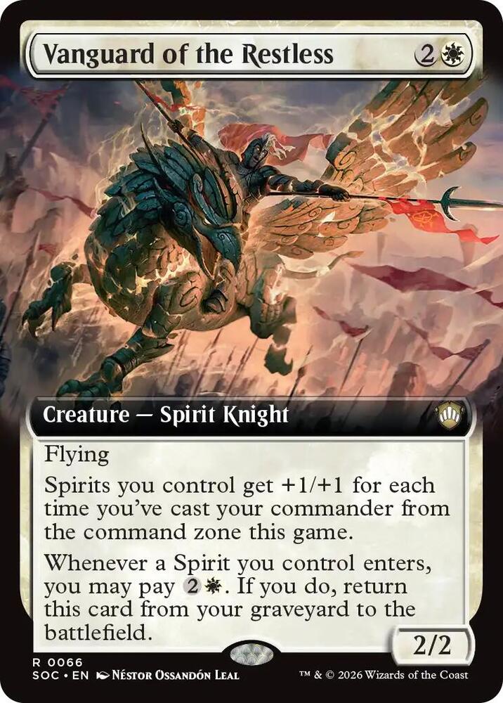Vanguard of the Restless (Extended Art) (66) [Secrets of Strixhaven Commander]