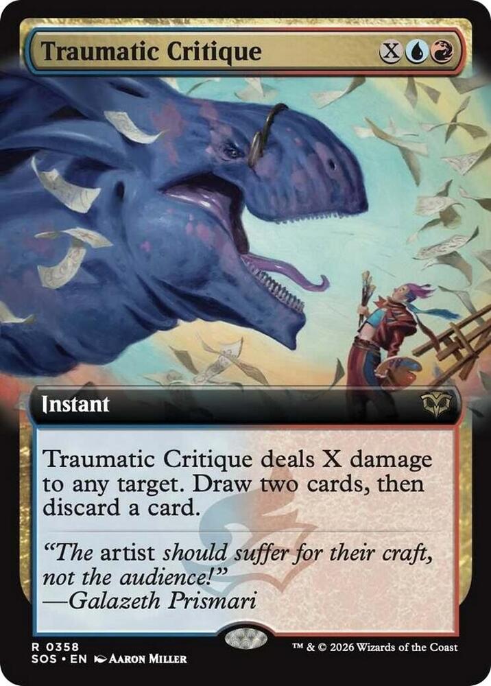 Traumatic Critique (Extended Art) (358) [Secrets of Strixhaven]