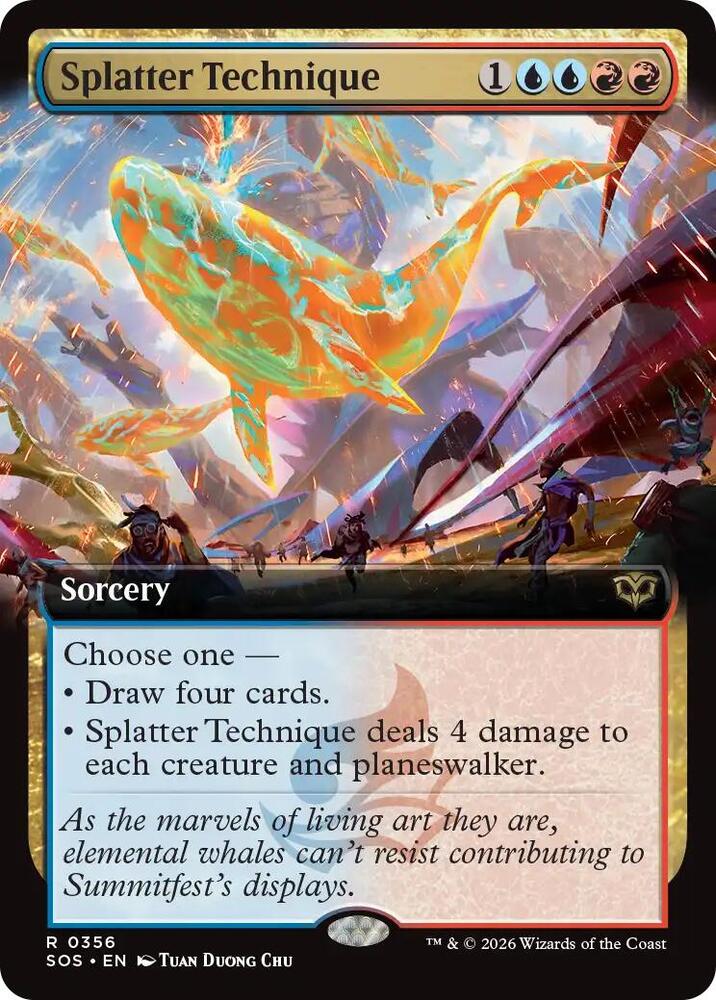 Splatter Technique (Extended Art) (356) [Secrets of Strixhaven]