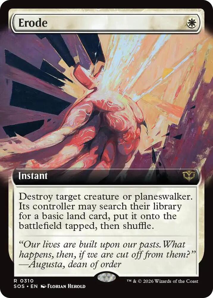 Erode (Extended Art) (310) [Secrets of Strixhaven]