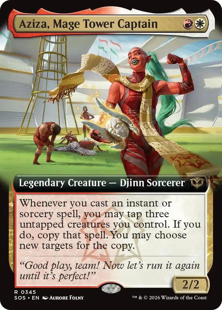 Aziza, Mage Tower Captain (Extended Art) (345) [Secrets of Strixhaven]