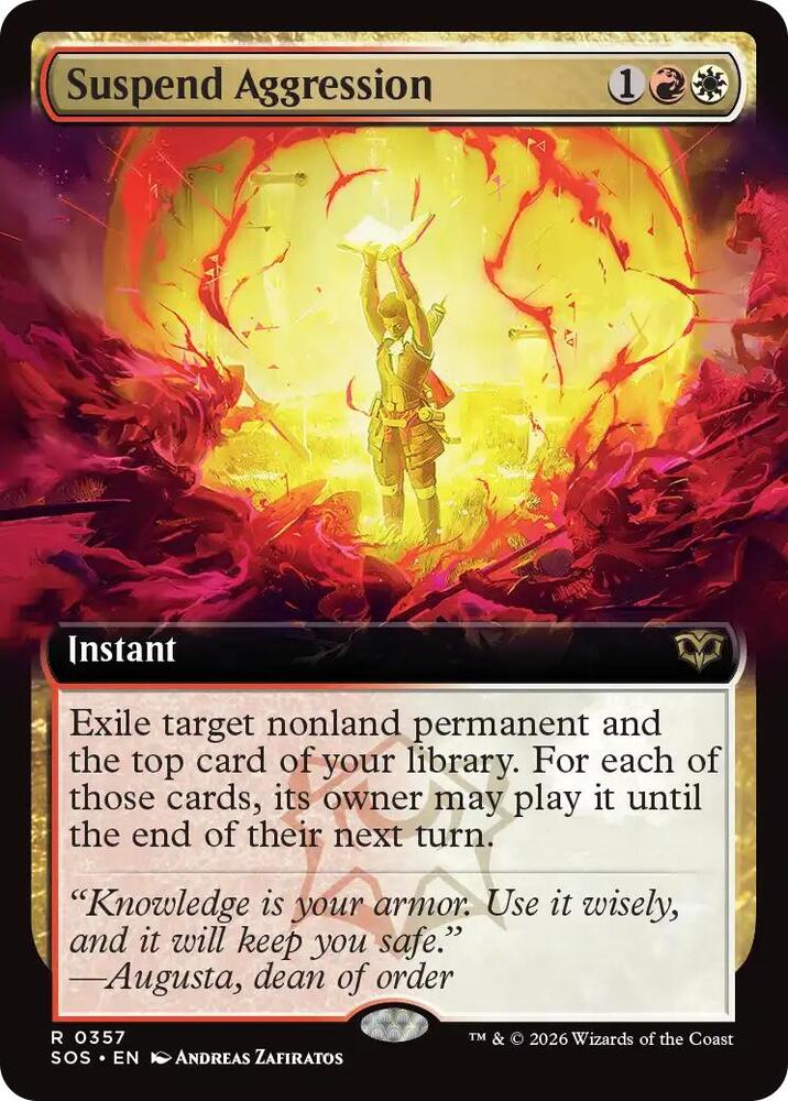 Suspend Aggression (Extended Art) (357) [Secrets of Strixhaven]