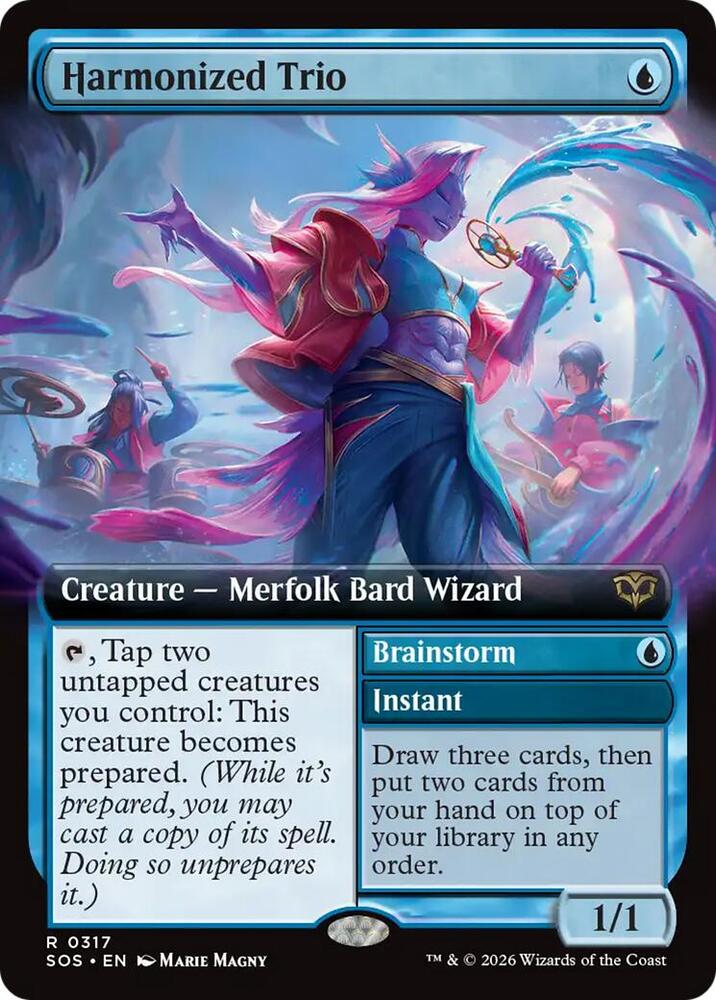 Harmonized Trio (Extended Art) (317) [Secrets of Strixhaven]