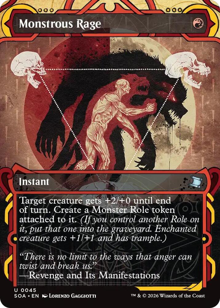 Monstrous Rage (45) [Secrets of Strixhaven: Mystical Archive]