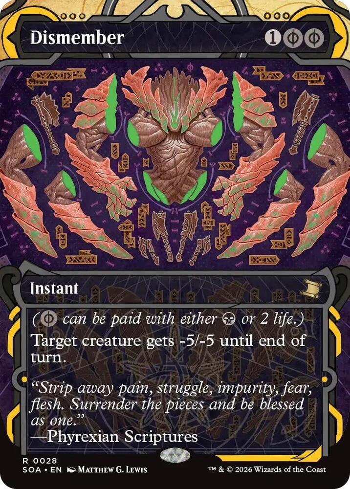 Dismember (28) [Secrets of Strixhaven: Mystical Archive]