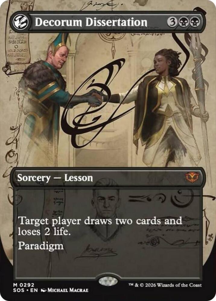 Decorum Dissertation (Borderless) (292) [Secrets of Strixhaven]