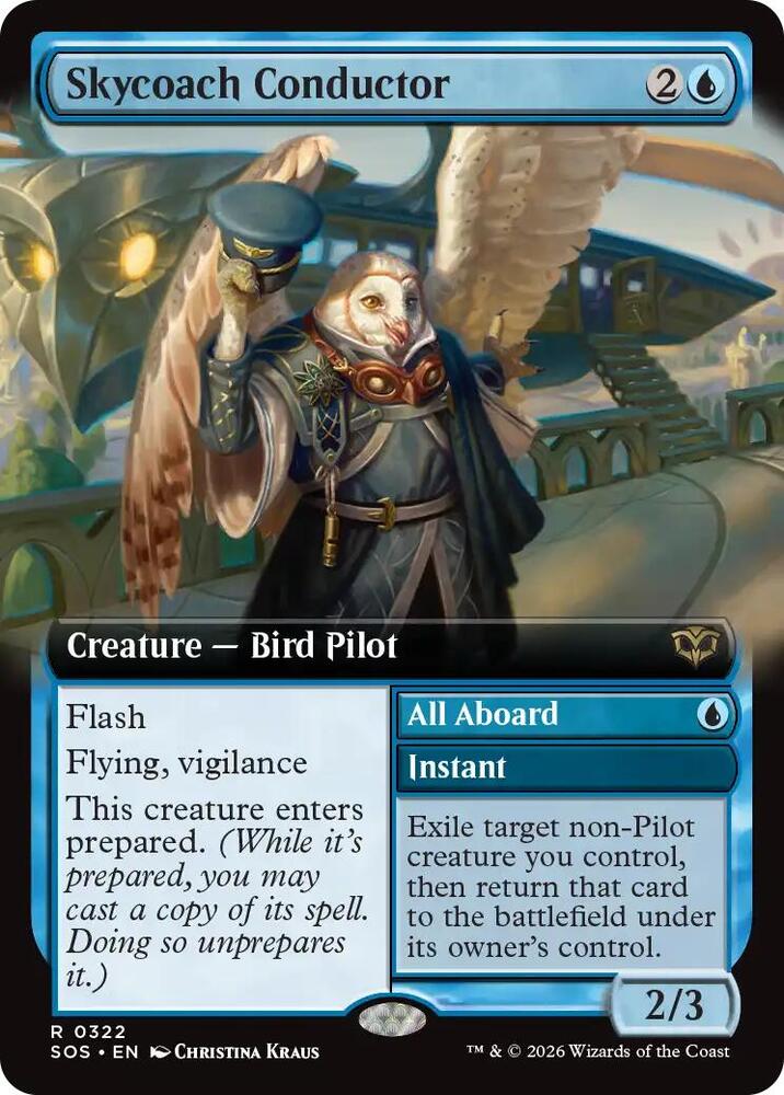 Skycoach Conductor (Extended Art) (322) [Secrets of Strixhaven]