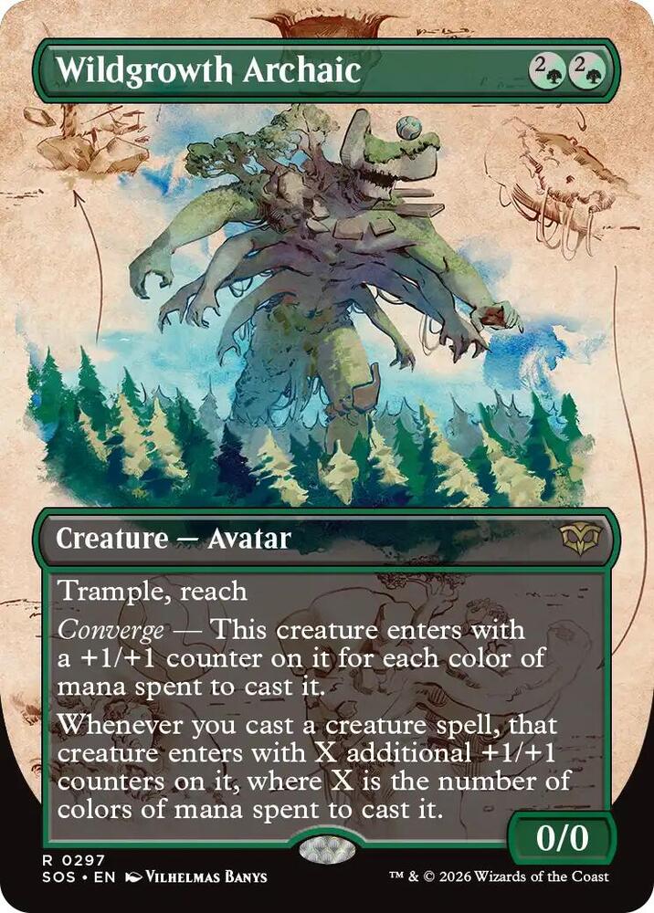 Wildgrowth Archaic (Borderless) (297) [Secrets of Strixhaven]