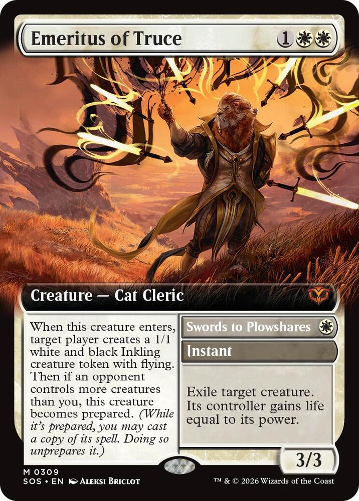 Emeritus of Truce (Extended Art) (309) [Secrets of Strixhaven]